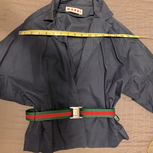 Marni $1 400 Open Front Dark Navy Jacket Gorgeous - Picture 8 of 14